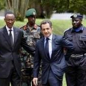 Photo op Nicolas Sarkozy with Gen. Kagame et his generals, all indicted by French Justice for crimes against humanity (feb. 2010)