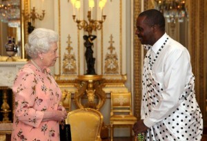 The Queen meets Rwandan high commissioner Ernest Rwamucyo 