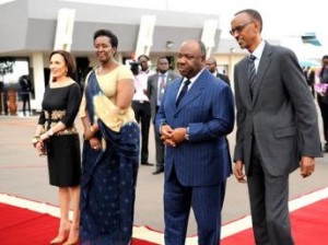 Kagame et Bongo - Kigali oct2012
